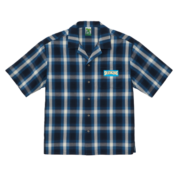 sd colors radial logo s/s check shirts