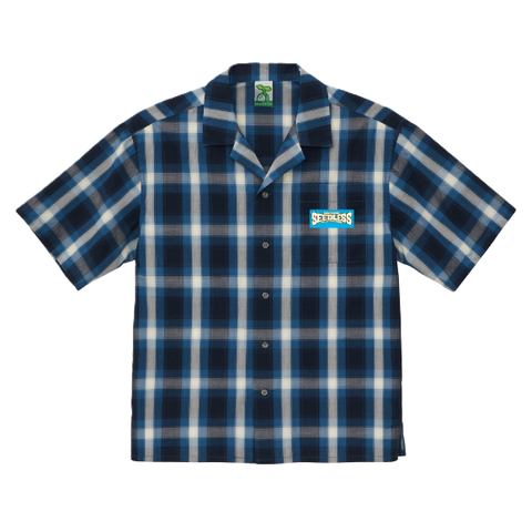 sd colors radial logo s/s check shirts