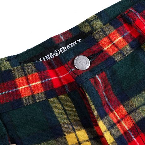 CHECK FLARE-PANTS