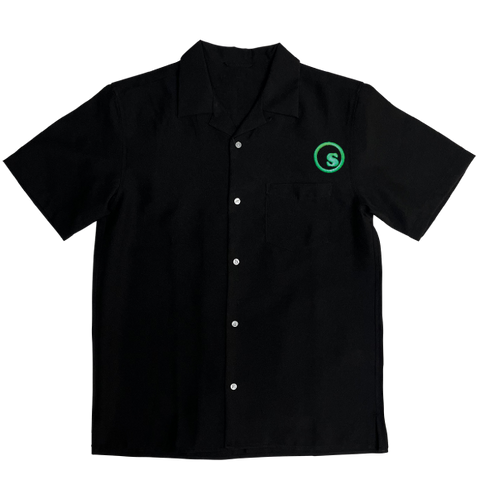 sd retro style poly open shirt