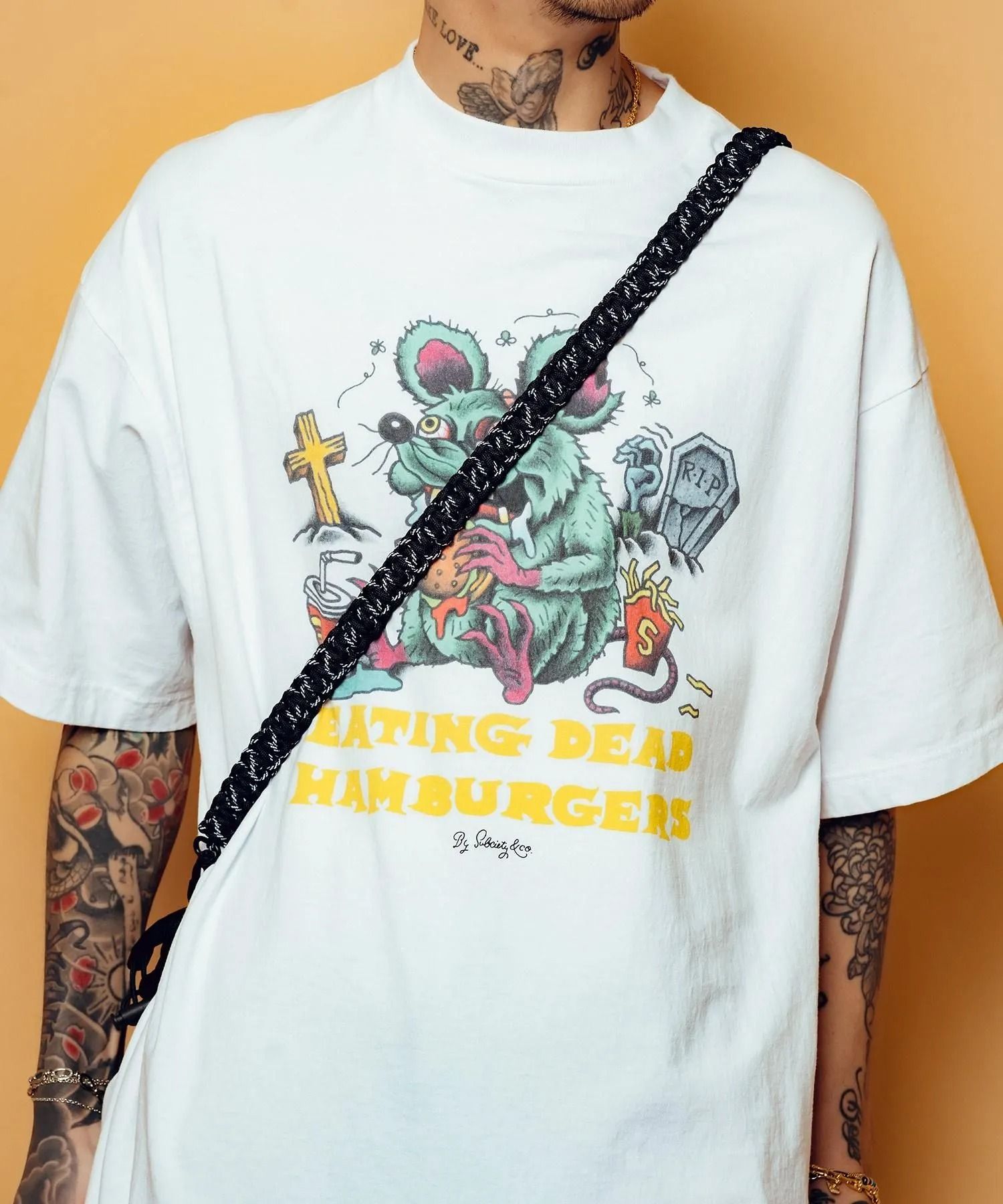 Mesh shoulder tote bag