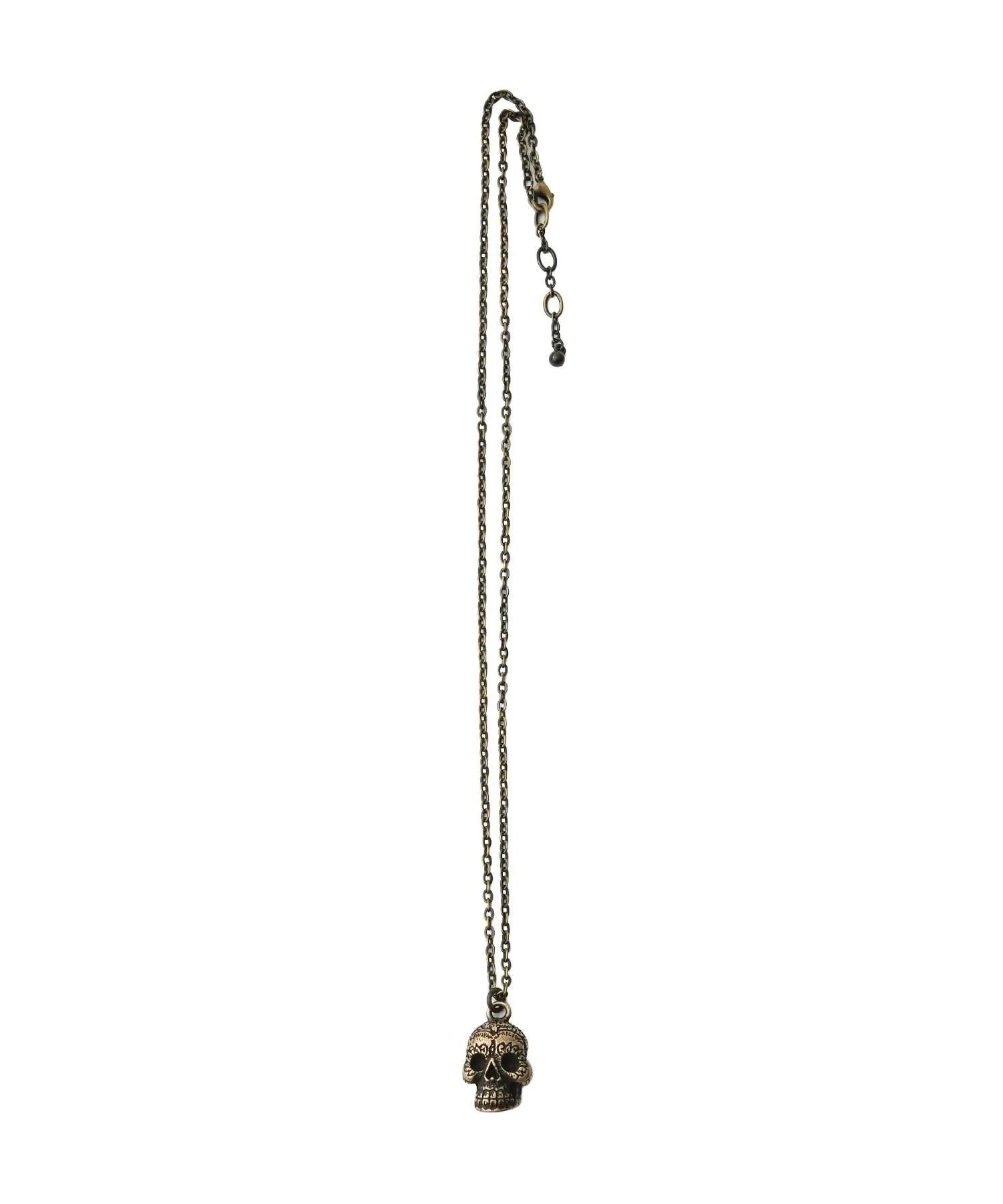 Metal necklace-mexican skull-
