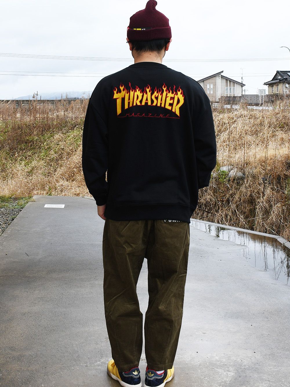 FLAME Logo C/N Sweatshirt