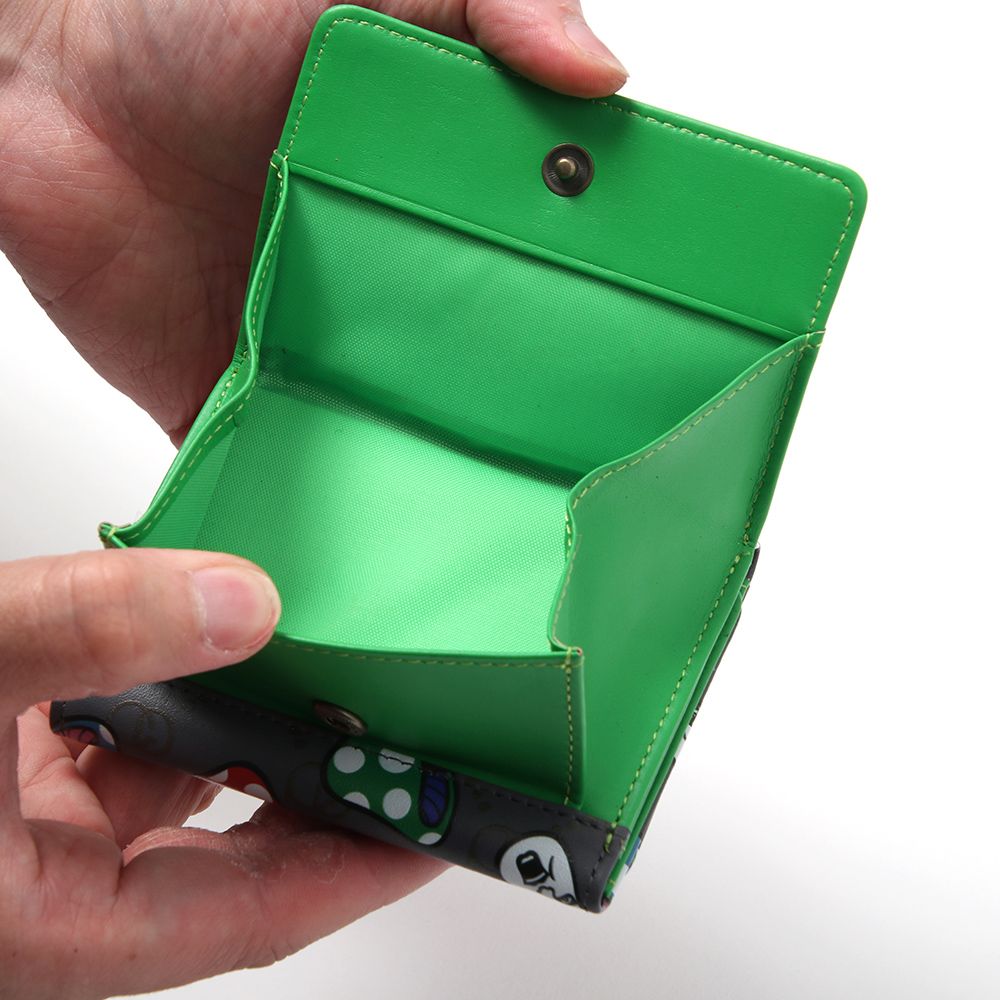 きのこ総柄三つ折り財布