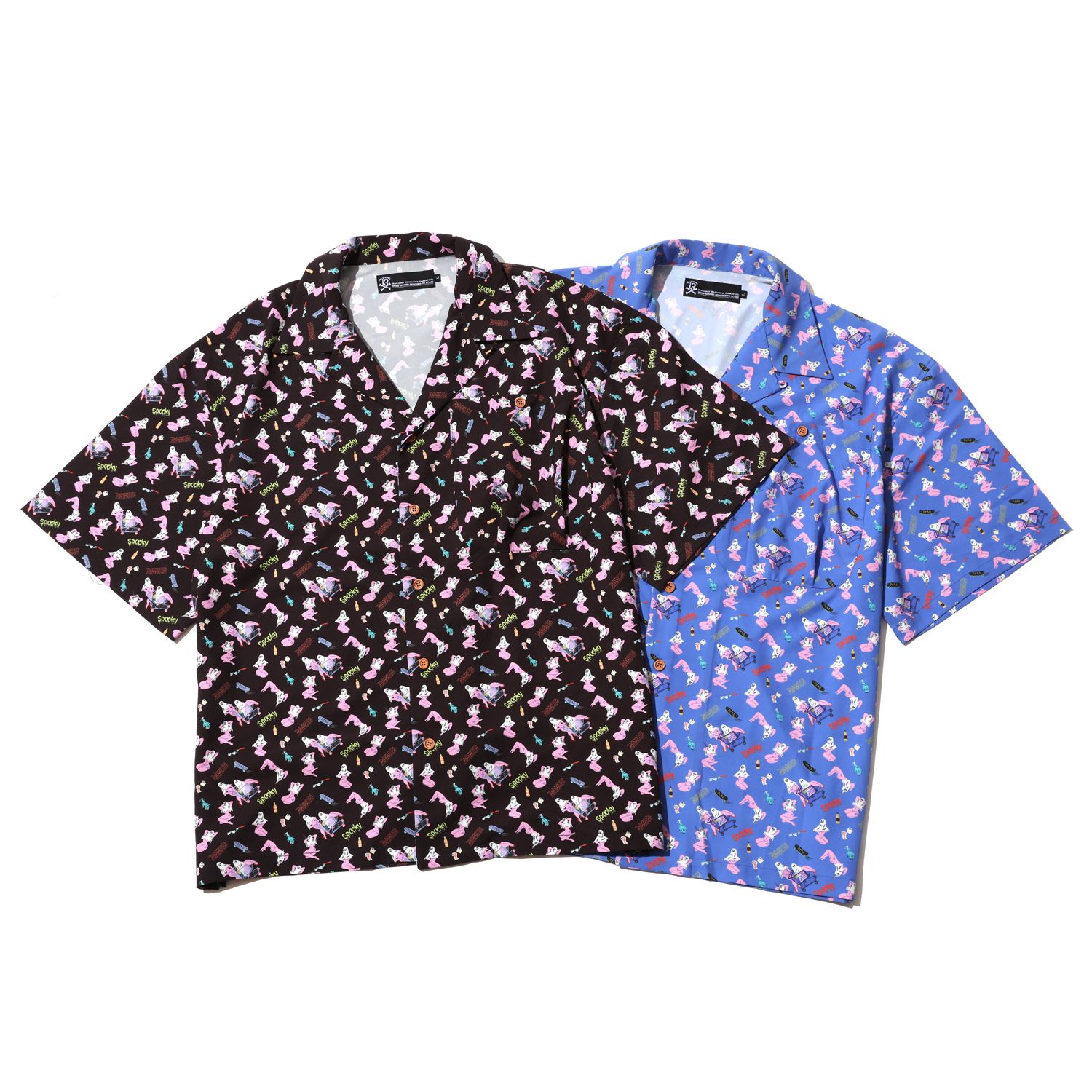 SPOOKY GIRL ALOHA-SHIRTS