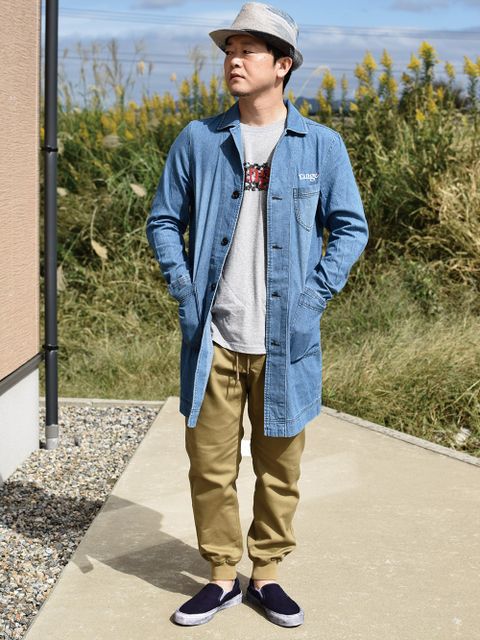 ロングシャツはJKT感覚で!