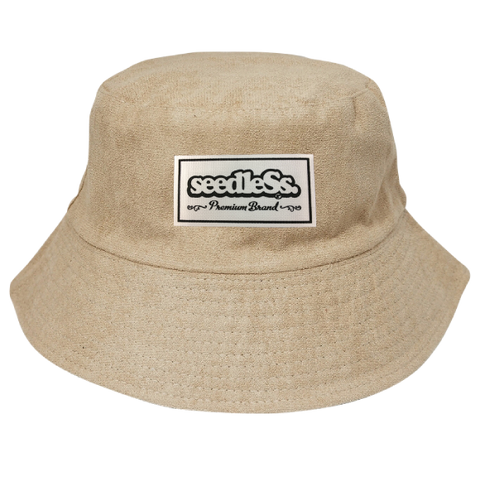 sd reversible fake suede bucket hats