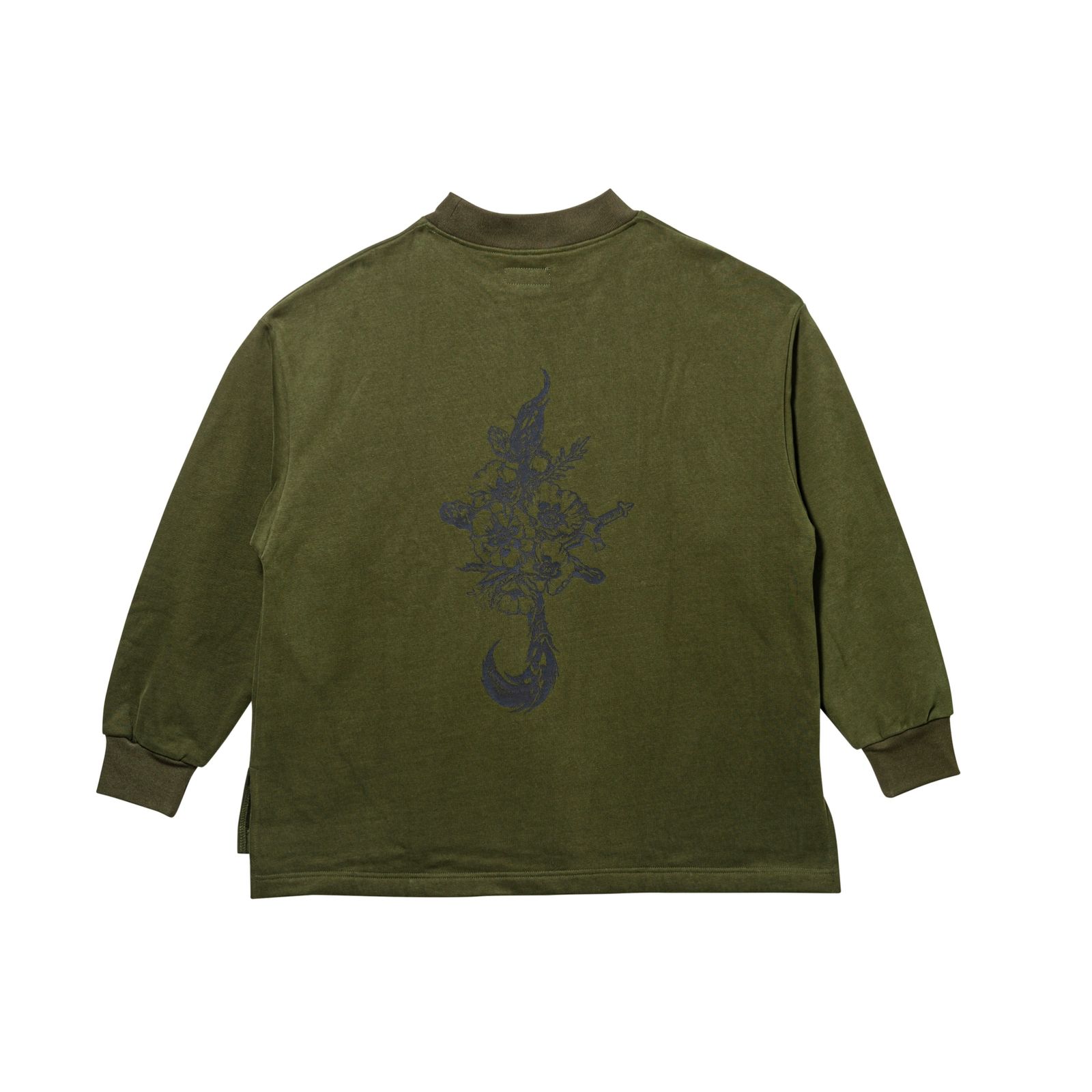 MOCK NECK LOOSE-SWEAT
