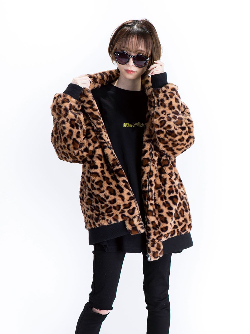 R.A.M Leopard Fur Jacket