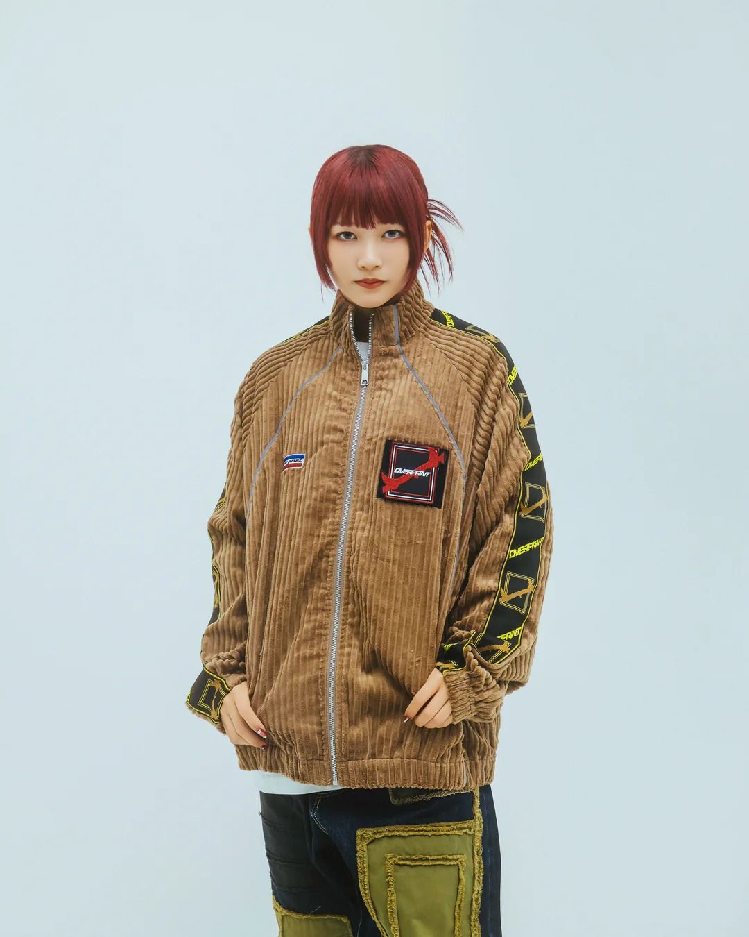 Corduroy jersey jacket