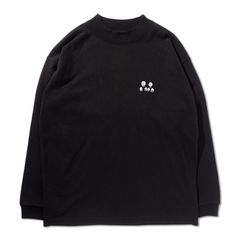 ガイコツさんモックネックロンTEE