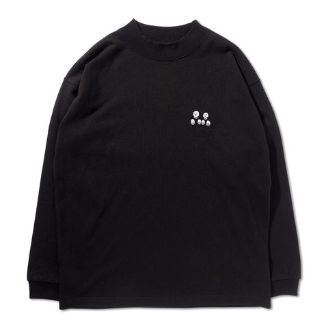 ガイコツさんモックネックロンTEE