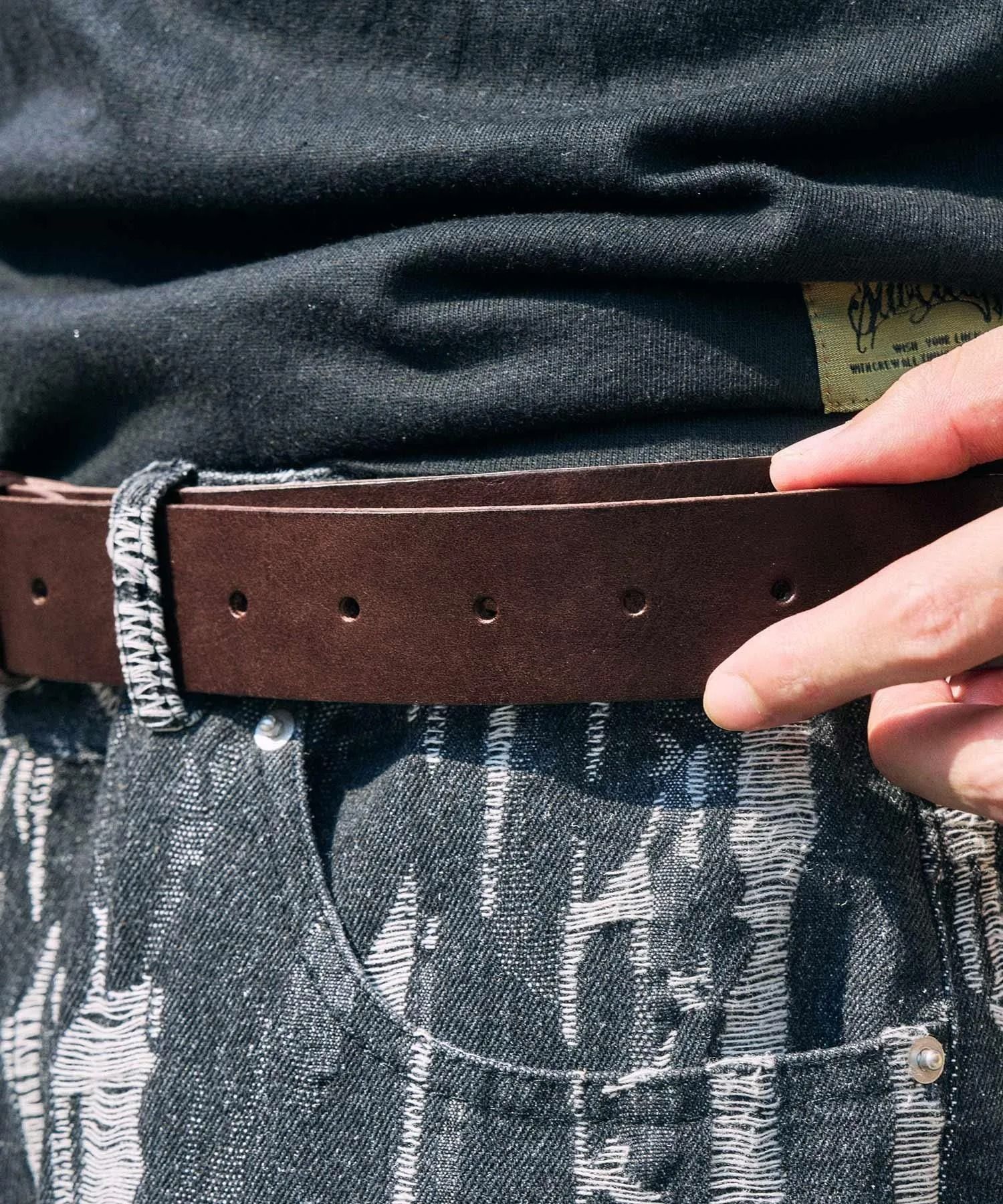 Italian leather belt