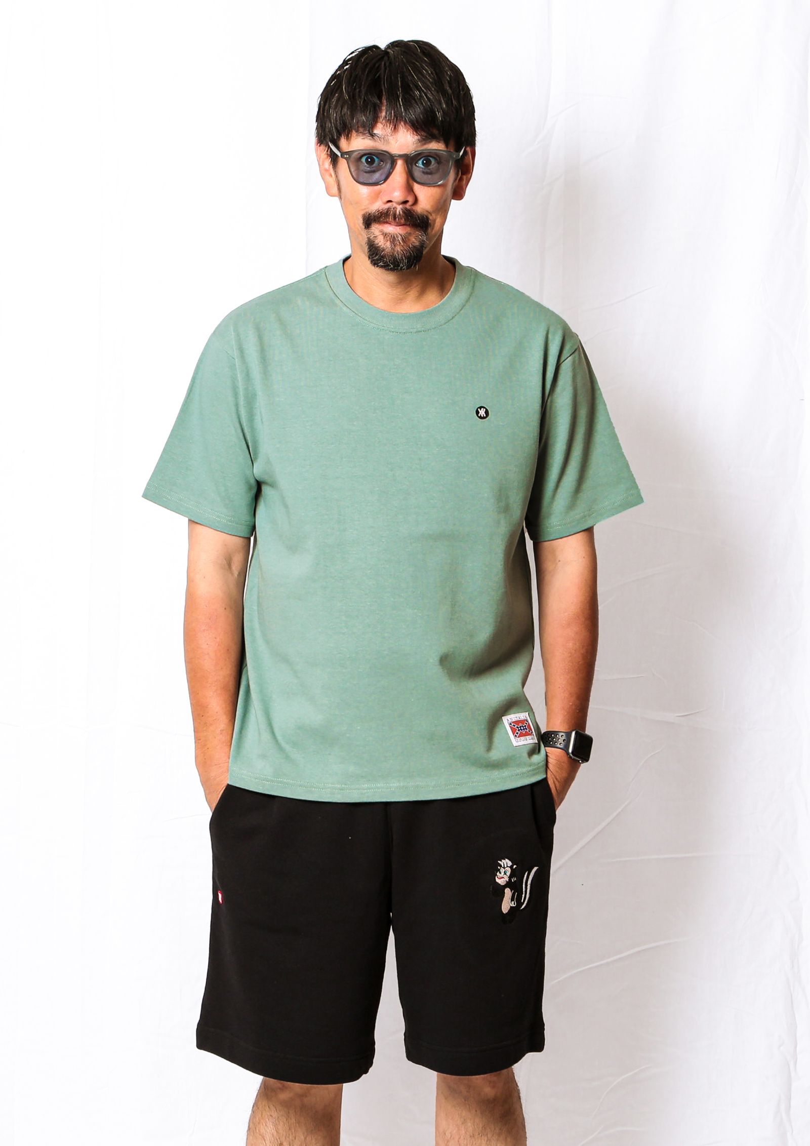 HEAVY S/S TEE-CUBE PRINT LOGO
