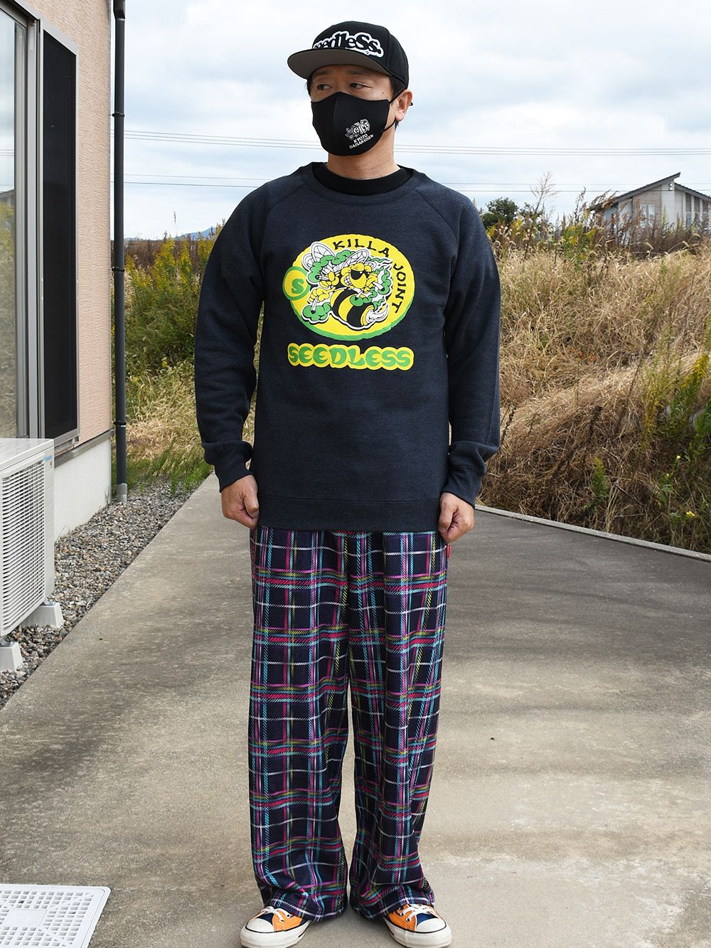 killa joint tri-blend wraglan slv. crew
