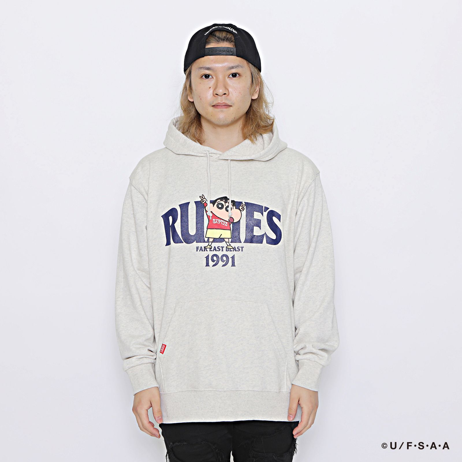 RUDIE'S x CRAYON SHINCHAN PEACE HOOD SWEAT