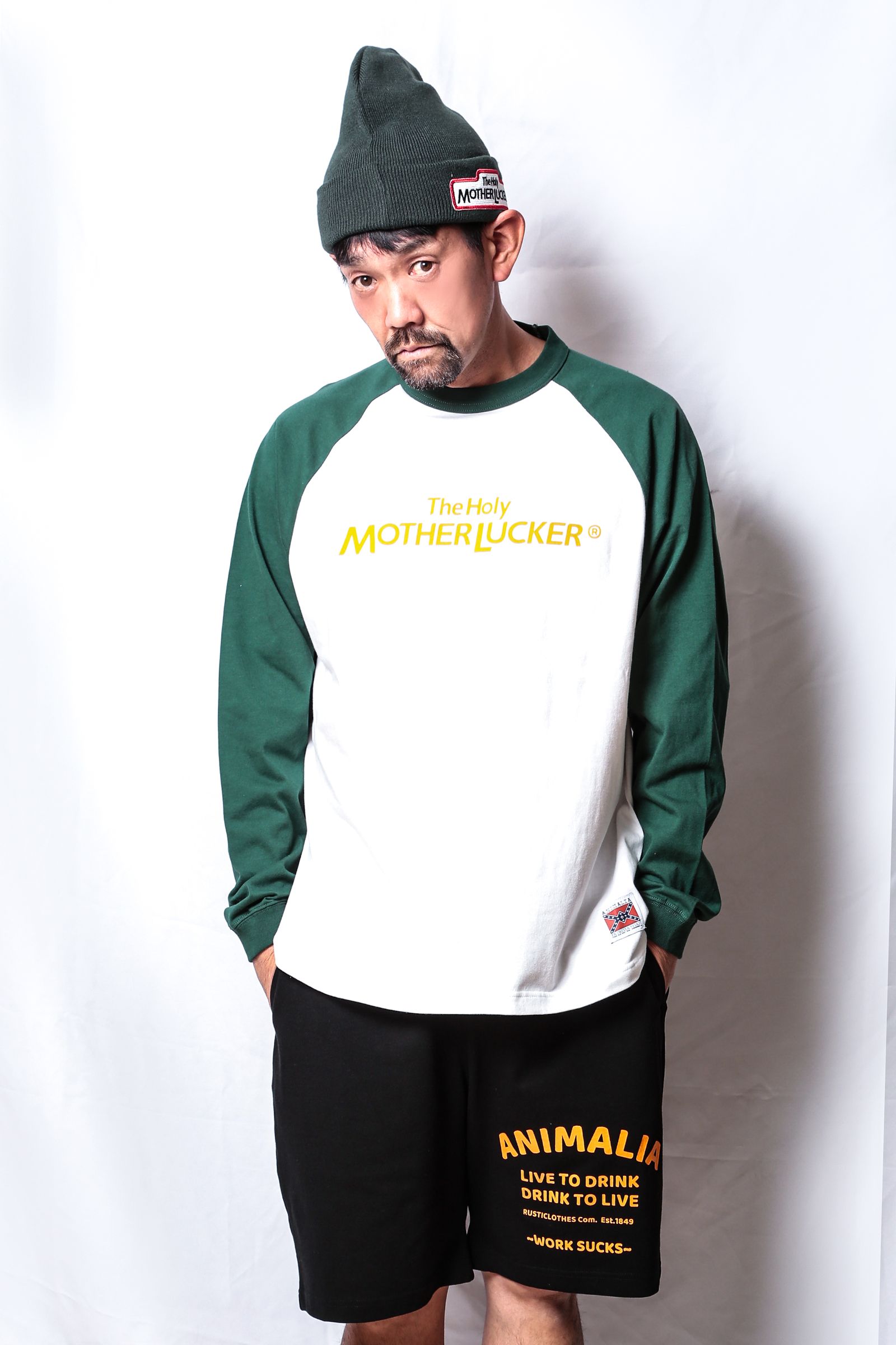 RAGLAN L/S  TEE - MOTHER LUCKER