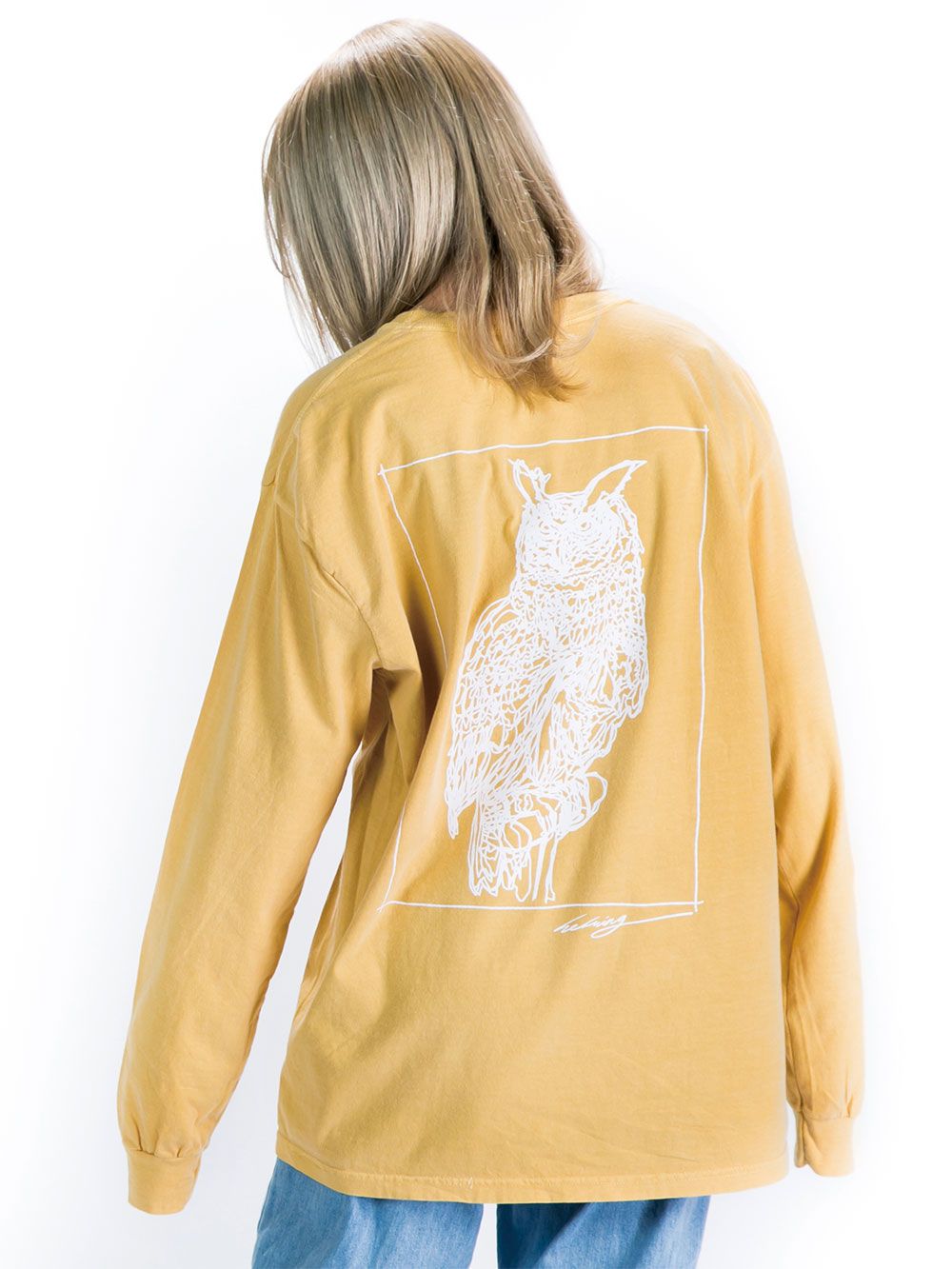 One stroke owl Longsleeve T-shirt