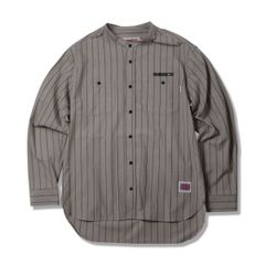 STAND COLLAR  SHIRTS -Stripe