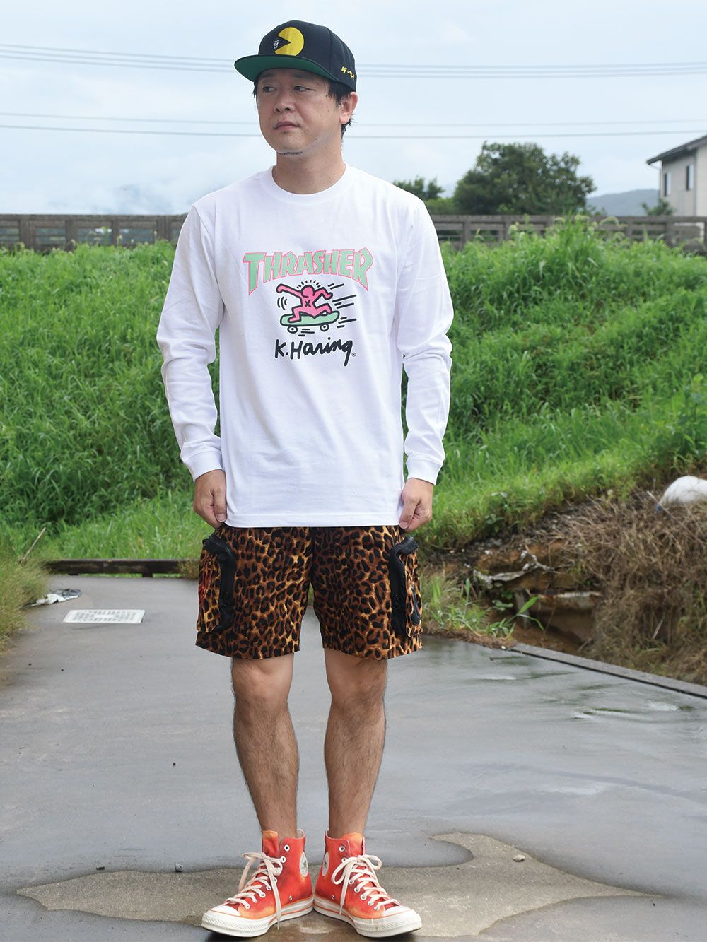 THRASHER×Keith Haring L/S-T