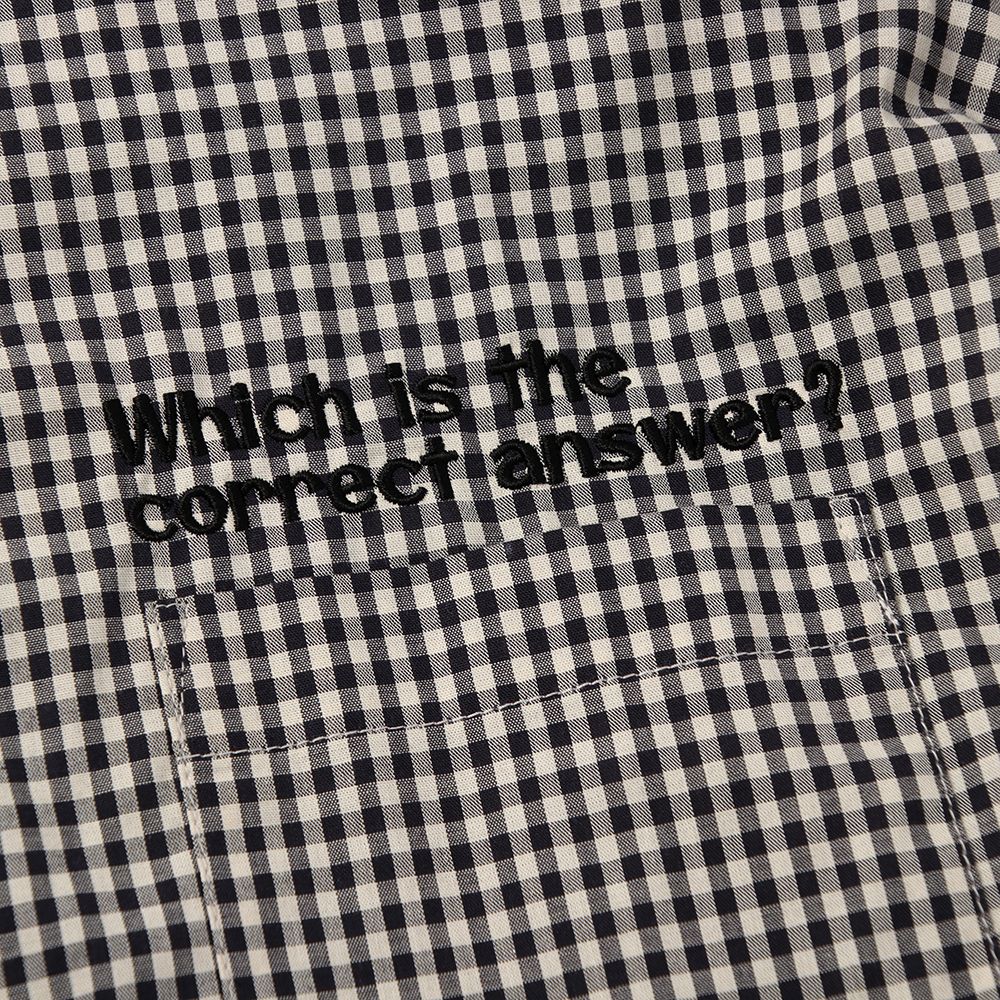 ギンガムチェックイズシャツ