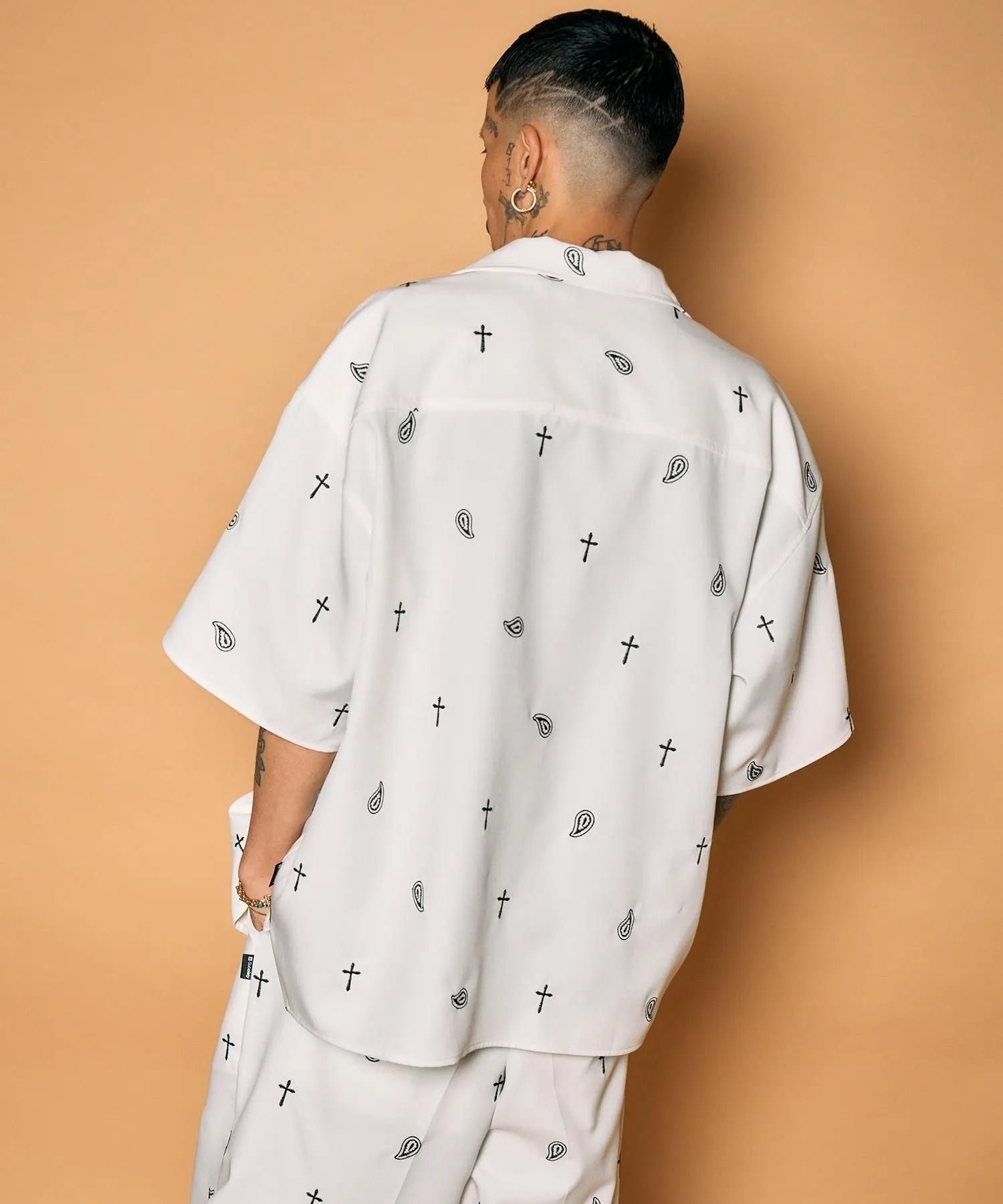 All-over embroidered shirt