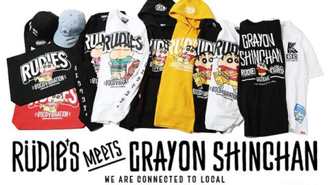 《RUDIE'S × CRAYON SHINCHAN》発売開始！