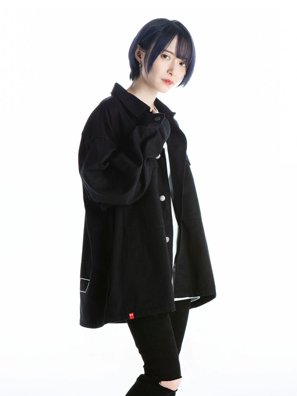 Pierrot Mask Blackdenim Jacket