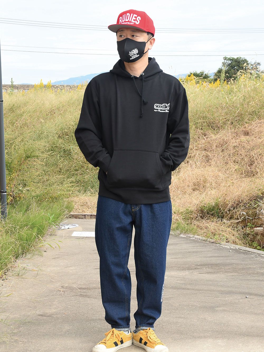 PUNK GEISHA SMOKE OUT back print hoody