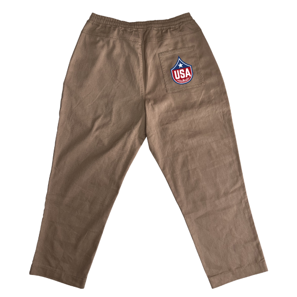 sd double knee wide pants