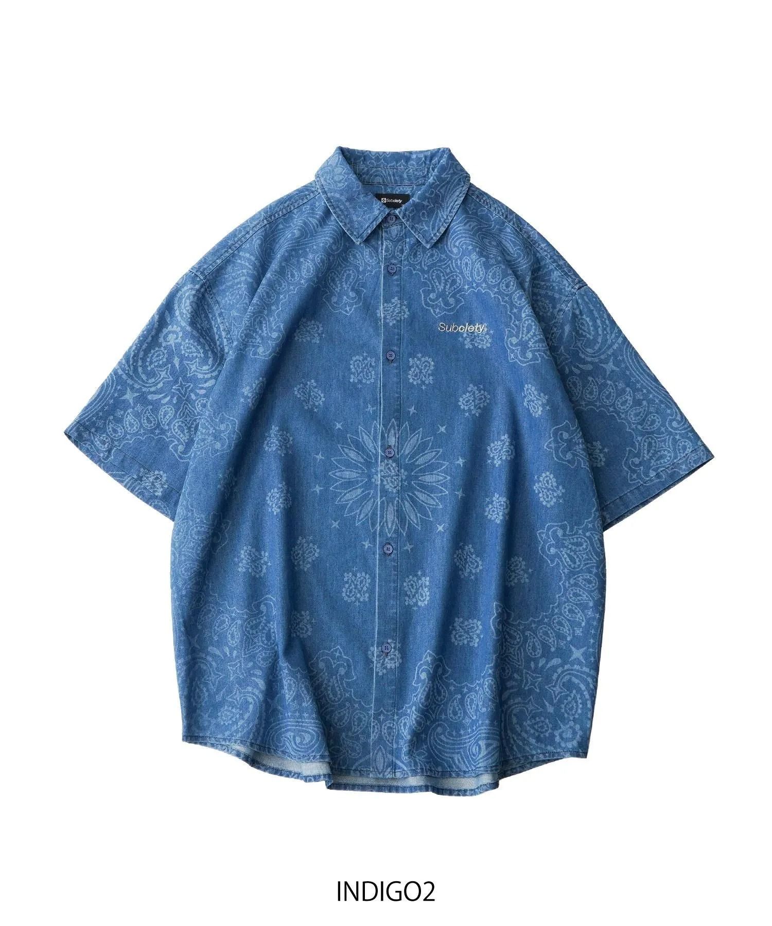 Loose fit denim shirt