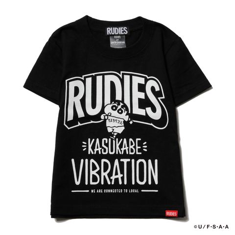RUDIE'SxCRAYON SHINCHAN KASUKABE VIBRATION KIDS TEE
