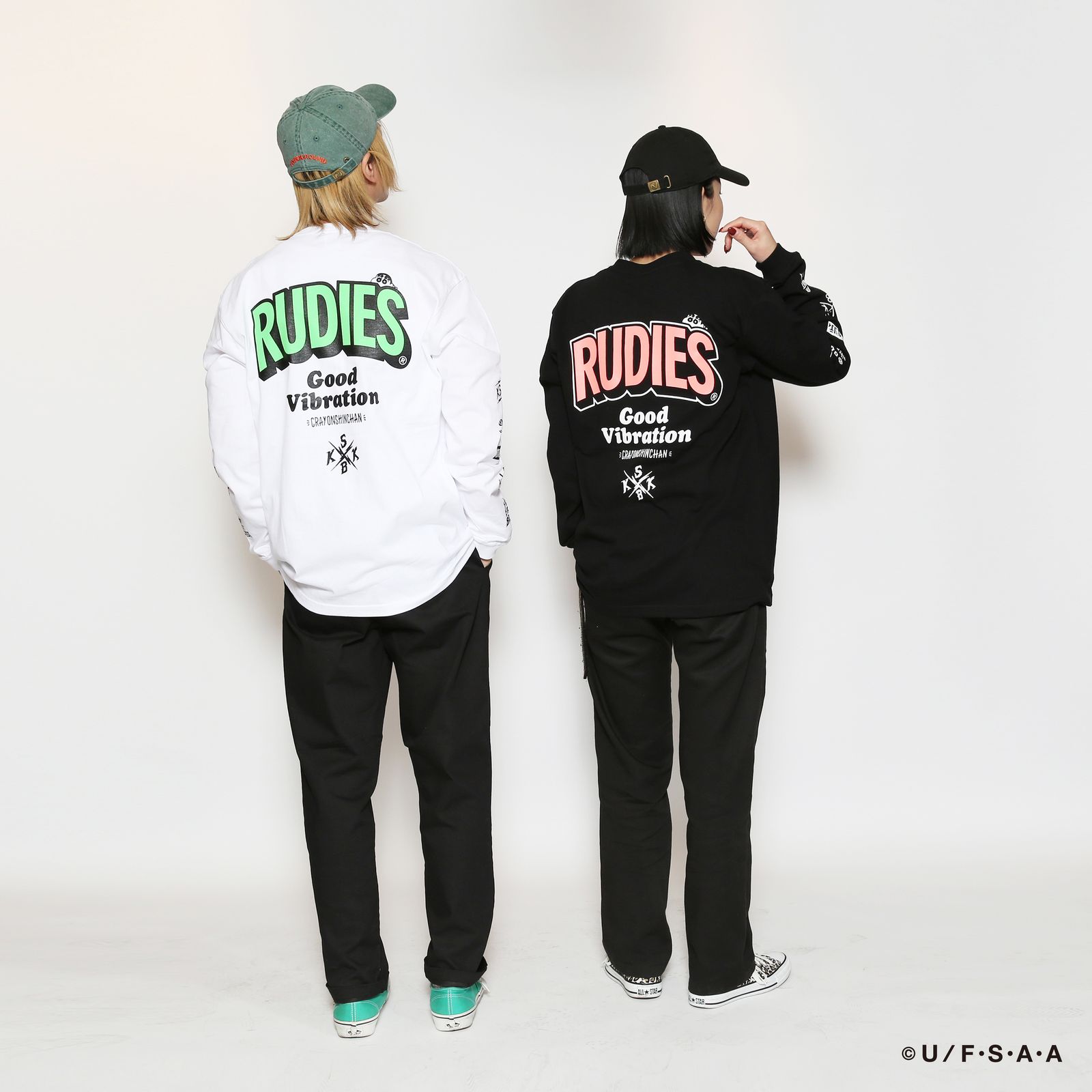 RUDIE'S×CRAYON SHINCHAN LOOK OUT LS TEE