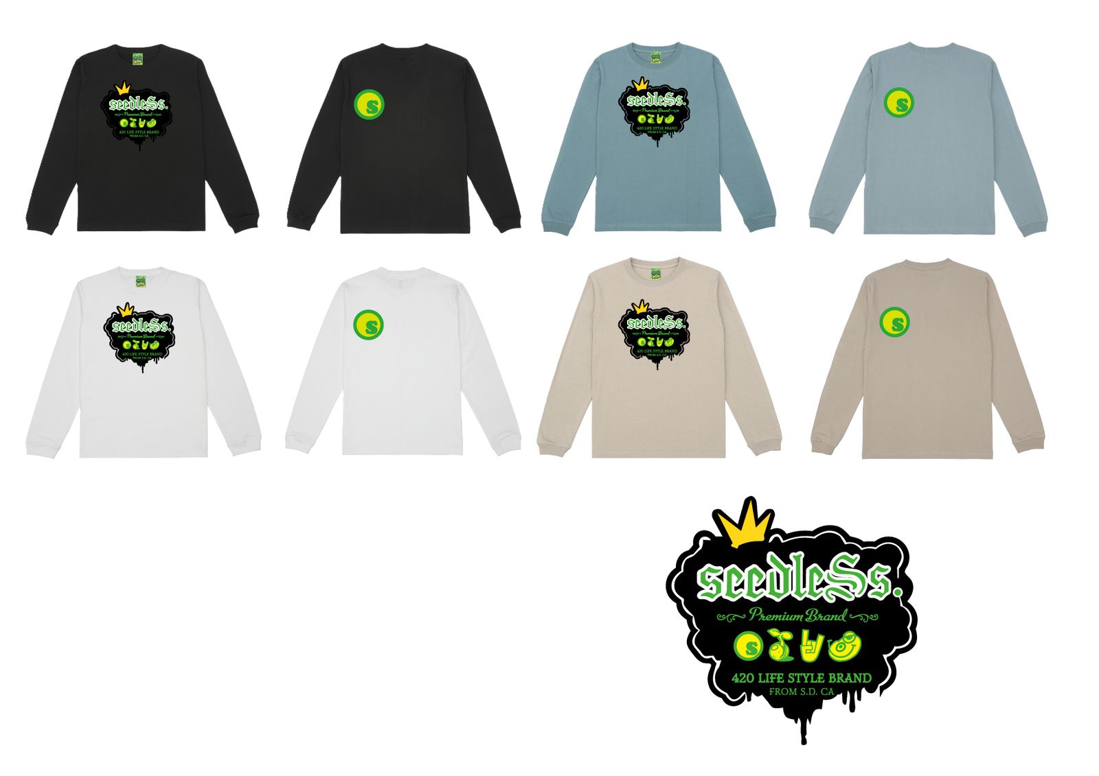 SP BUBBLE LOGO LS tee