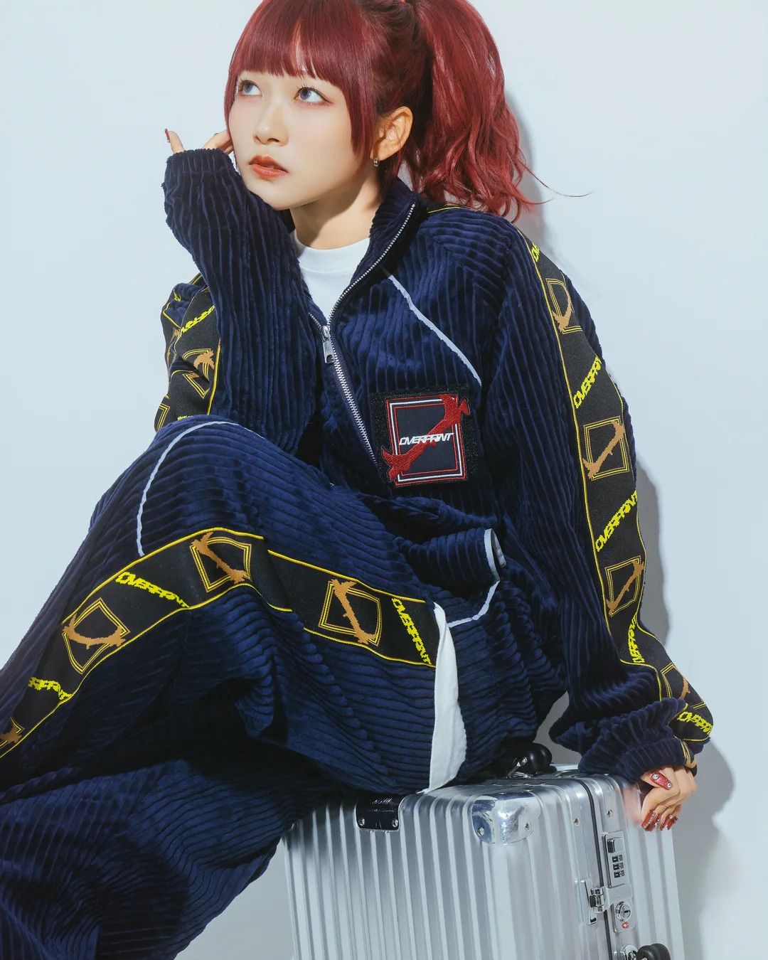 Corduroy jersey jacket