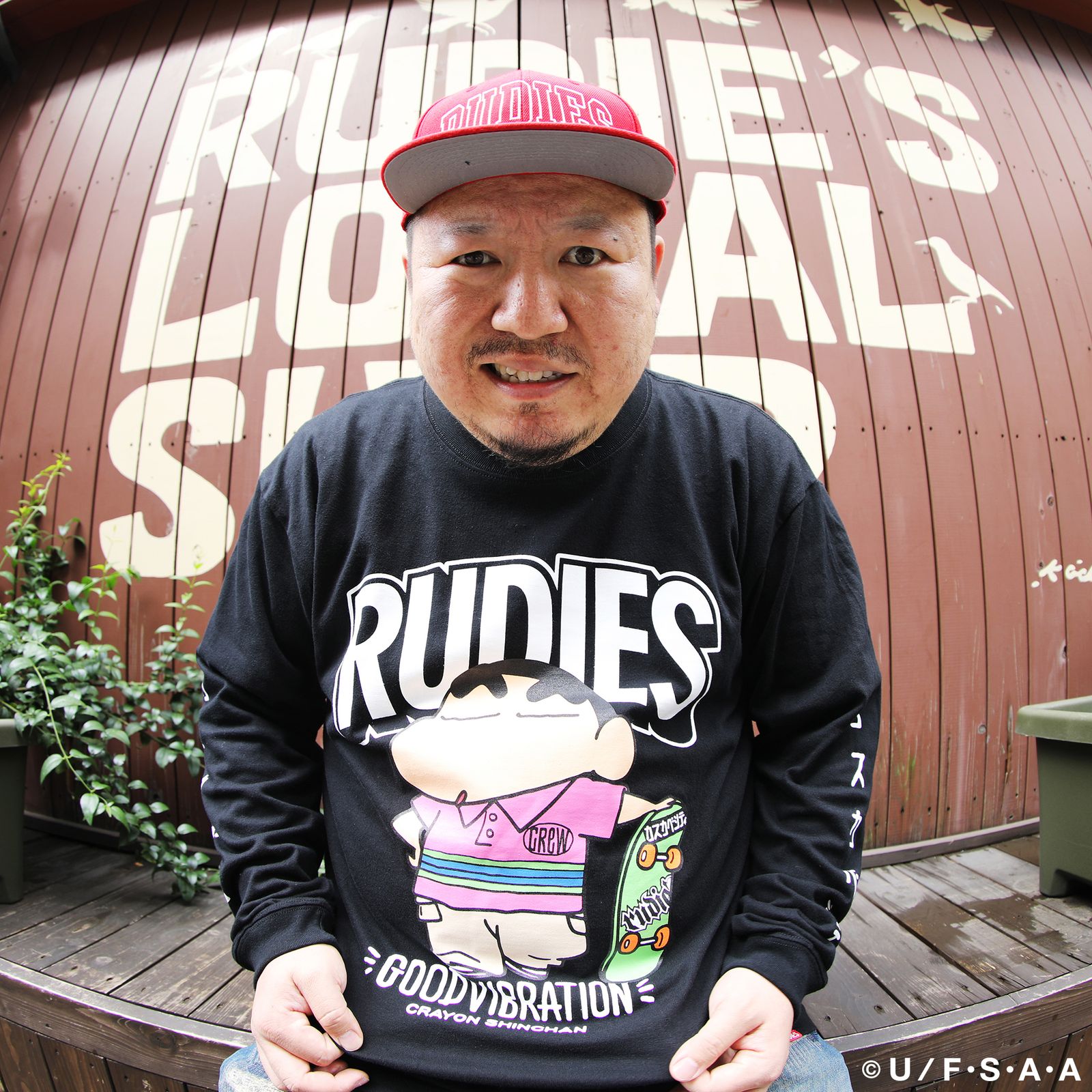 RUDIE'S x CRAYON SHINCHAN SKATE LS-T