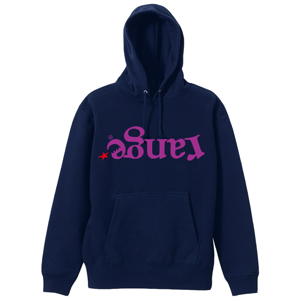 up side down logo hoody