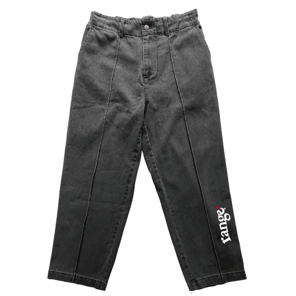 rg pin tuck denim pants
