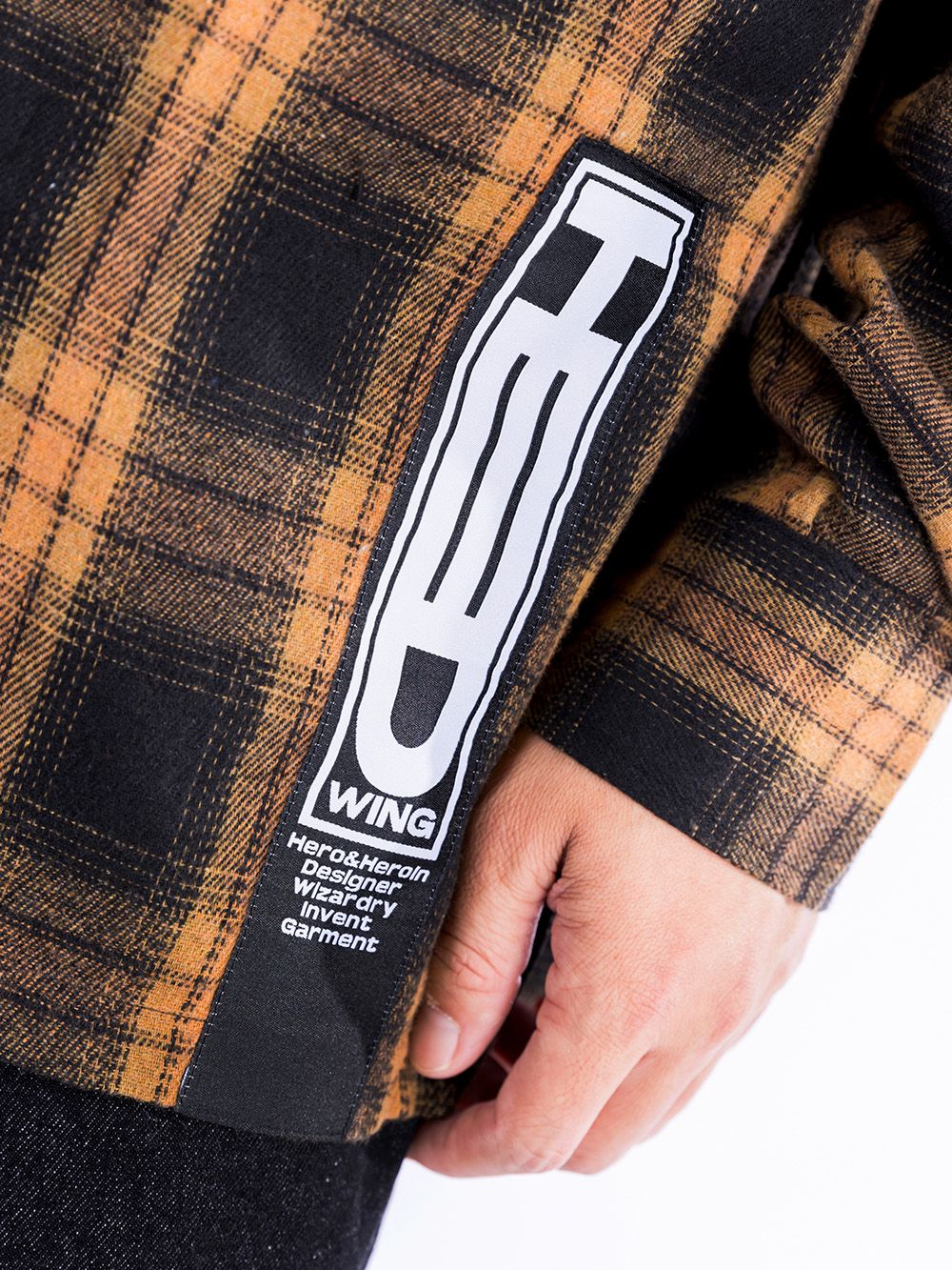 Split Zip Flannel Shirt