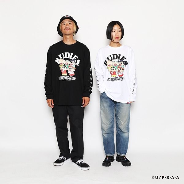 RUDIE'SxCRAYON SHINCHAN KASUKABE BOUEITAI LSTEE