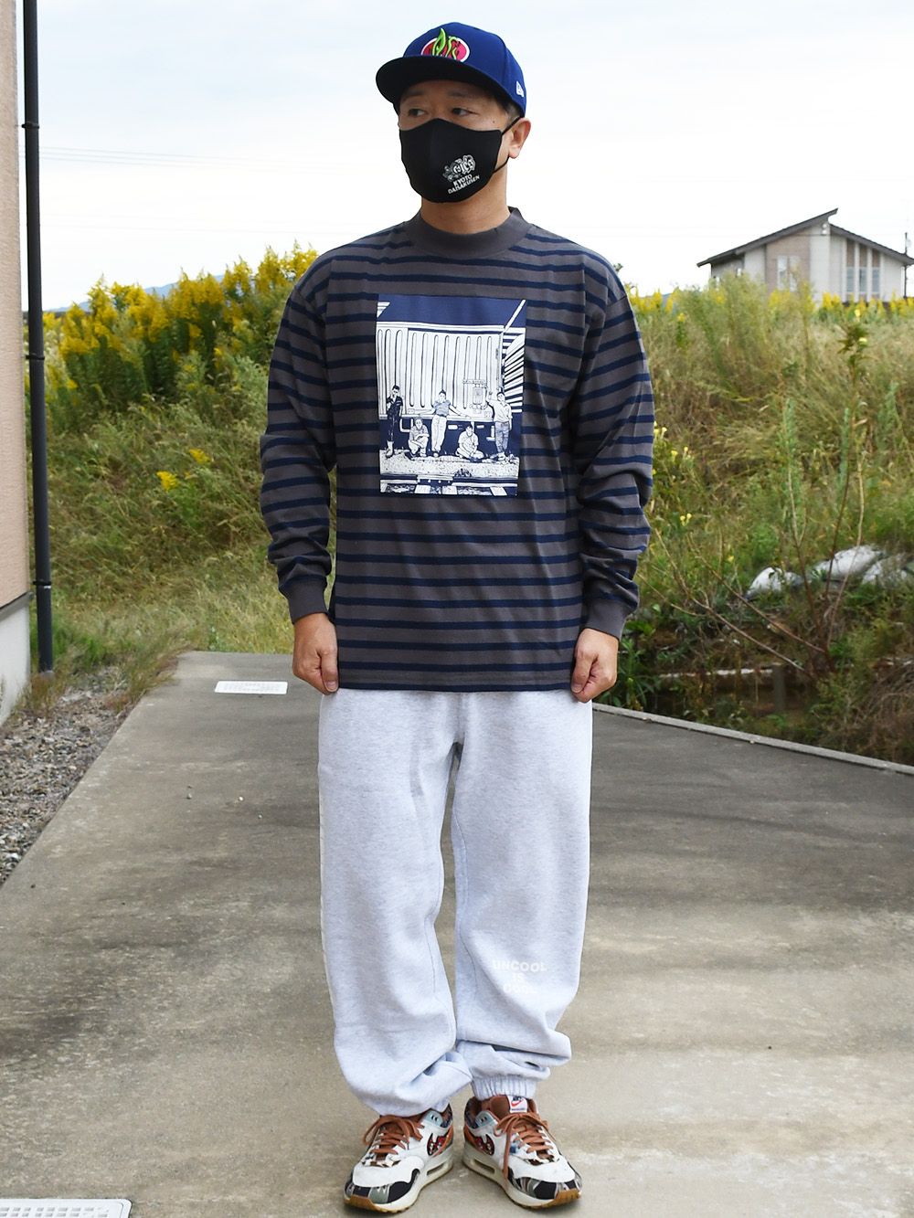 UNDERAGE BORDER LONG-SLEEVE
