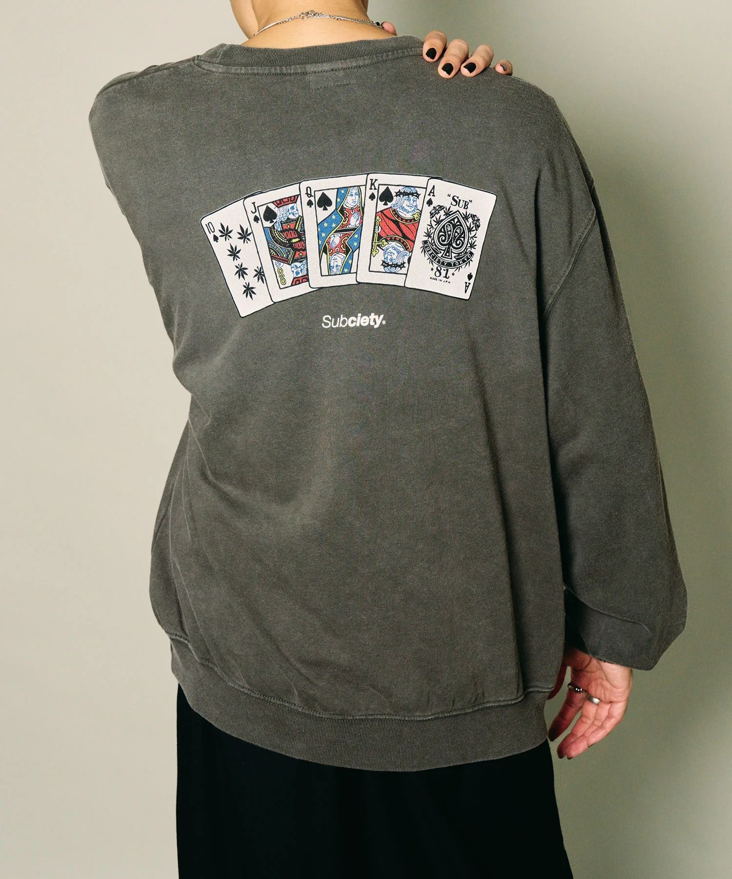 Fade wash sweat shirt