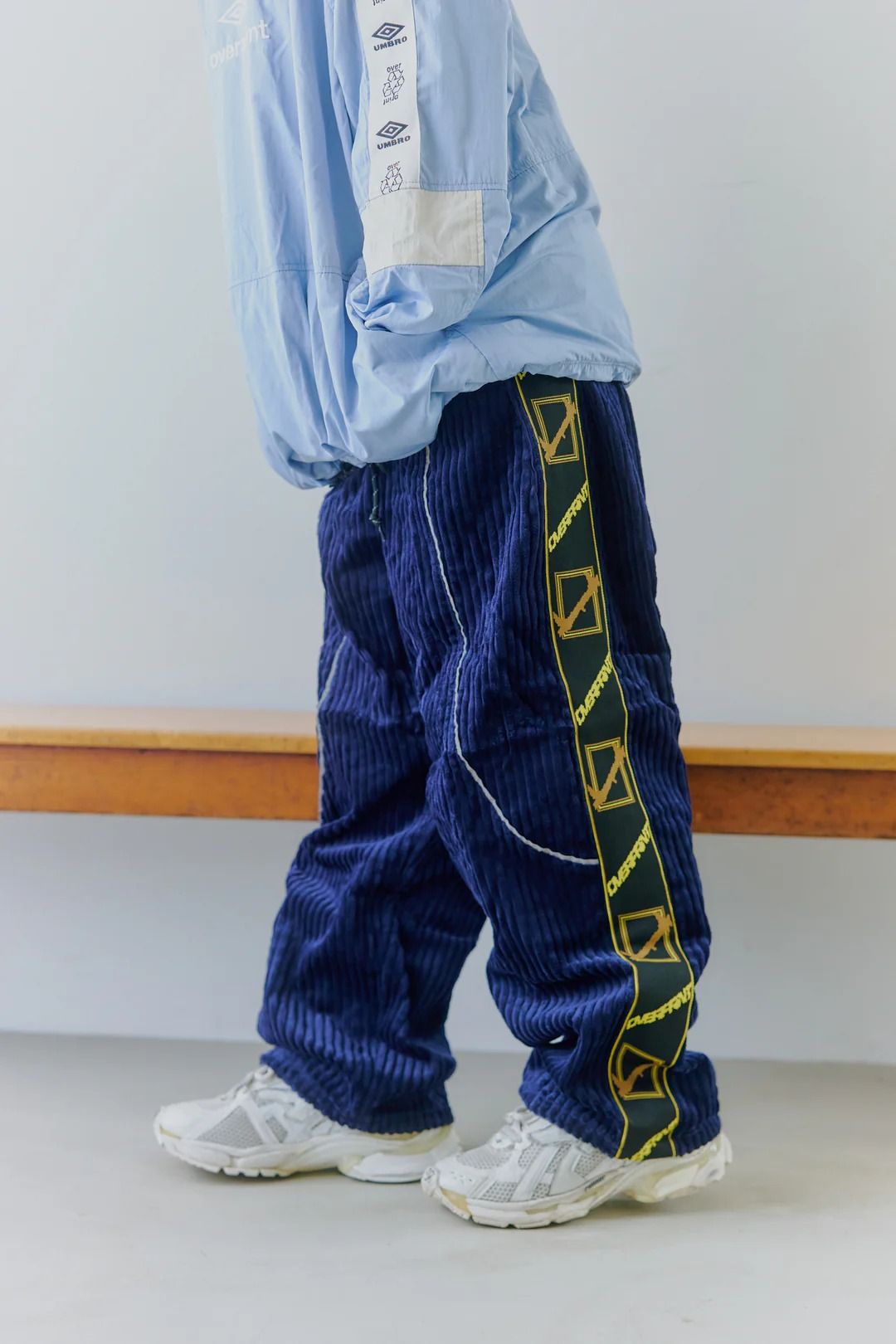 Corduroy jersey pants