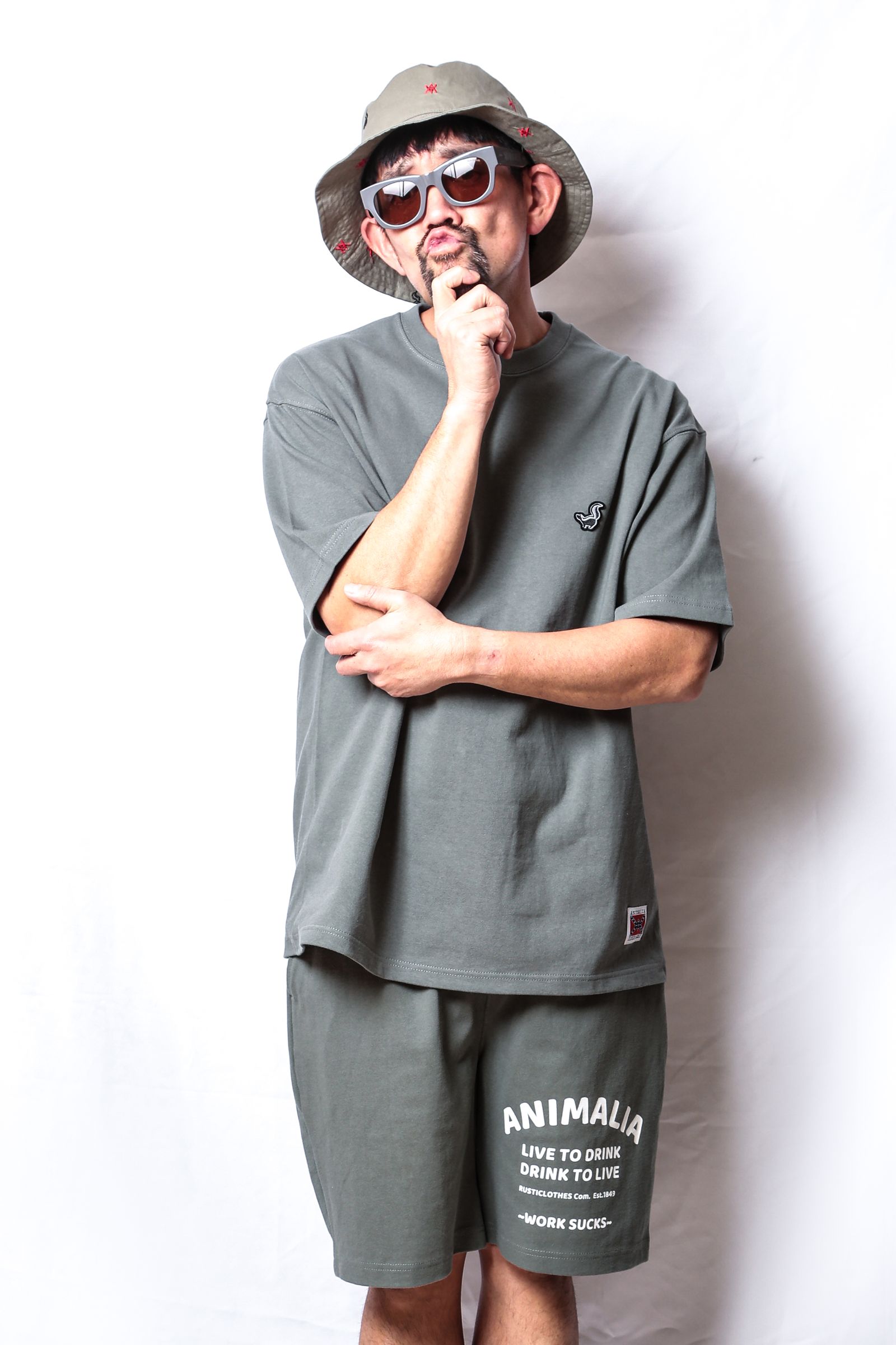 BIG SILHOUETTE HEAVEY OZ. TEE - WORK SUCKS