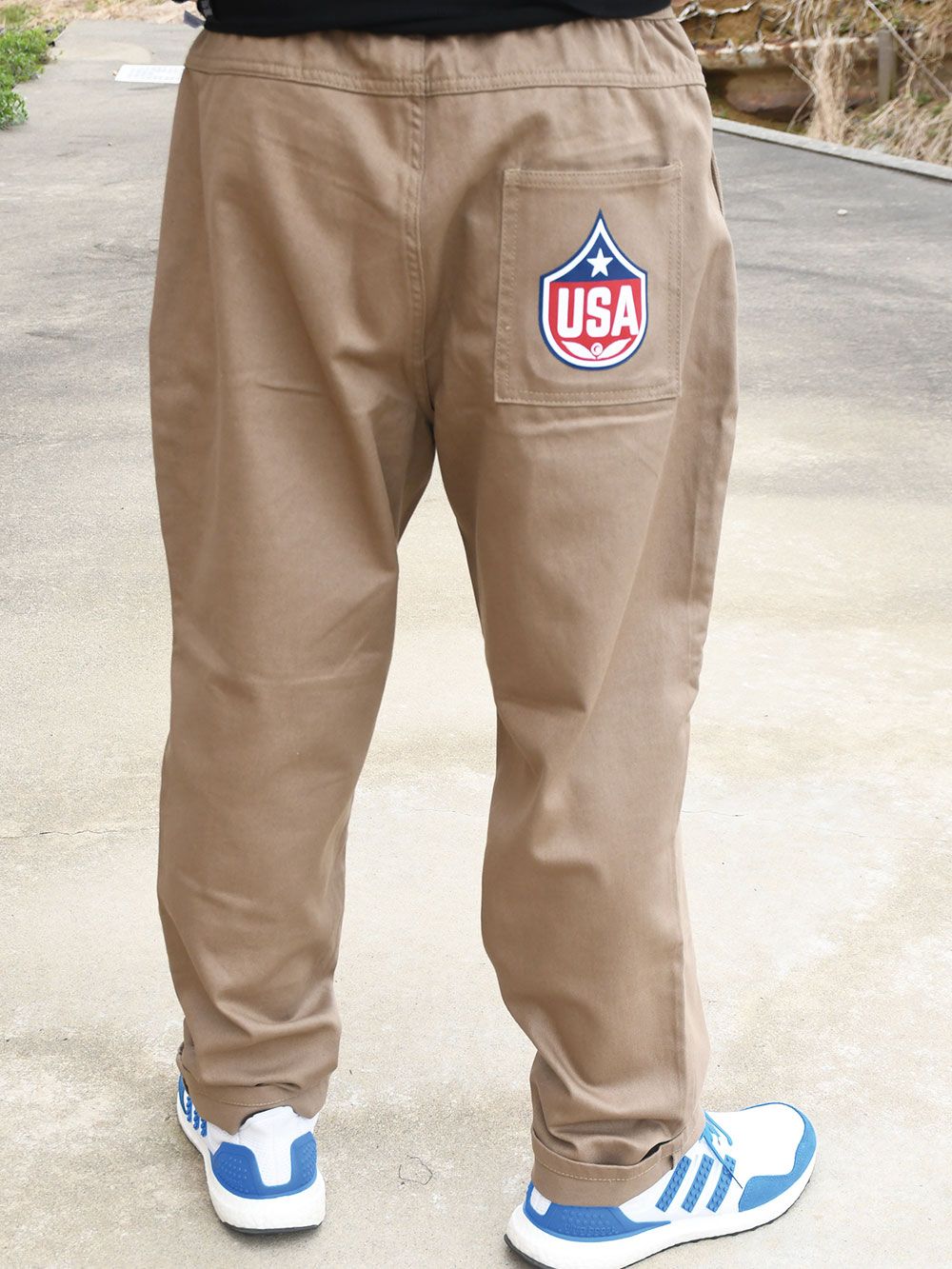 sd double knee wide pants