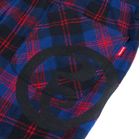 CHECK FLARE-PANTS