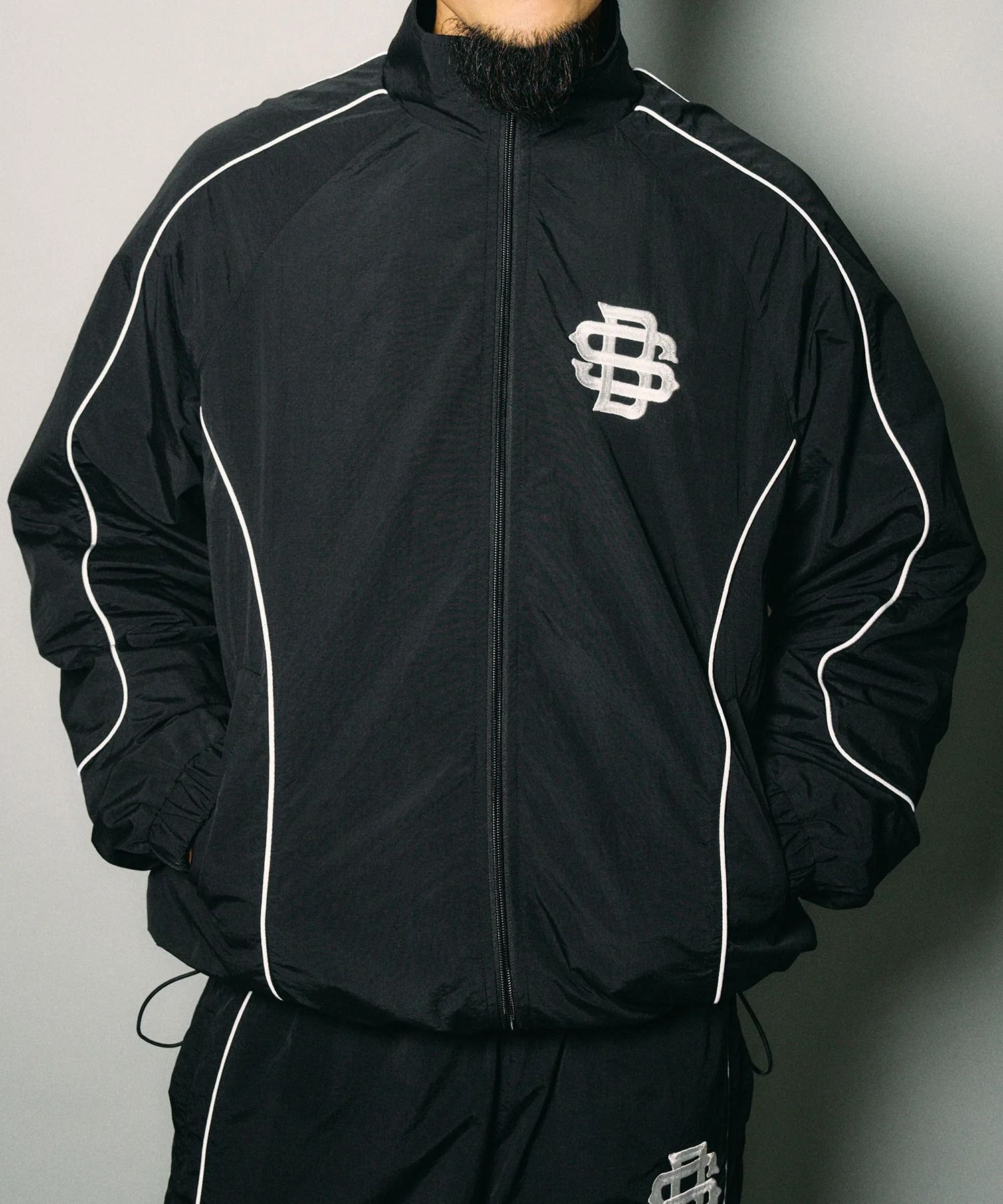Reflective piping nylon jkt