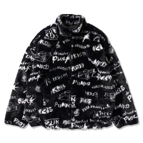 PDSロゴ総柄ファーJKT