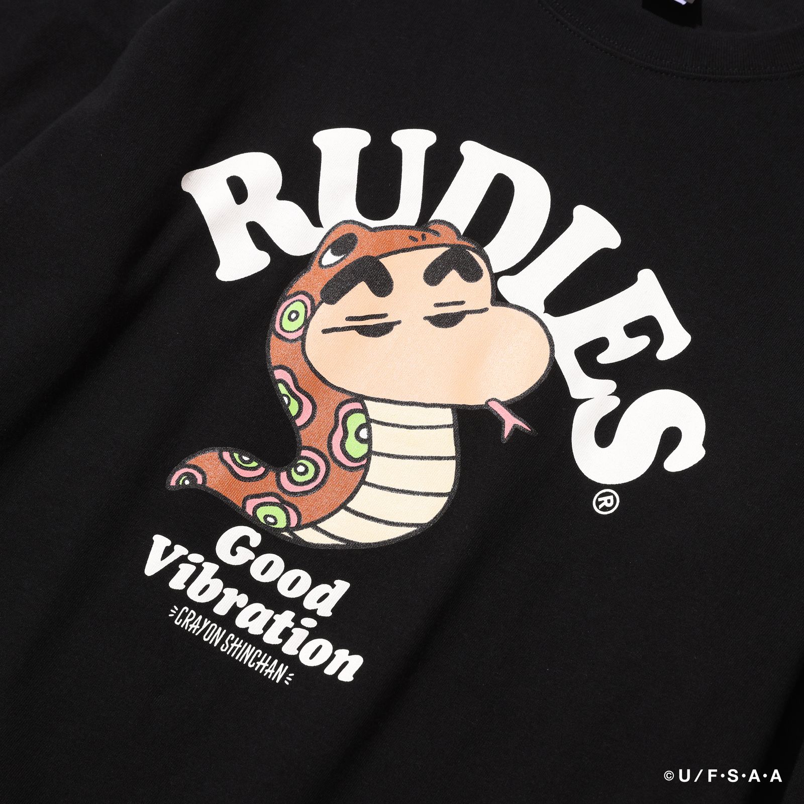 RUDIE'SxCRAYON SHINCHAN SNAKE LSTEE