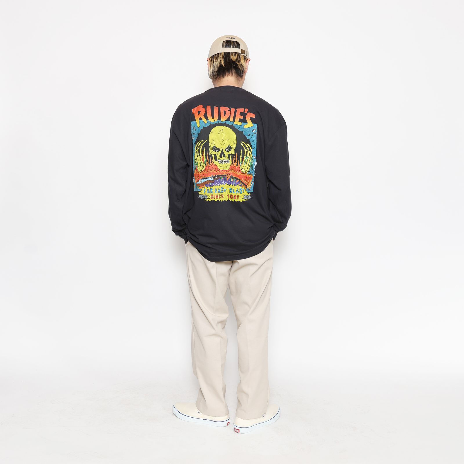 BUSTED SKULL LS-TEE